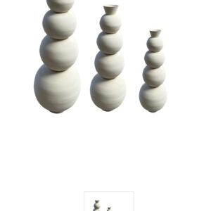 DECORATION -11507 BALL FLOWER VASE SET OF 3
