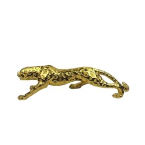 DECORATION-77CM LEOPARD 18X16X77 SILVER