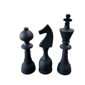 DECORATION-02 102X85X80X25 CHESS SET OF 3