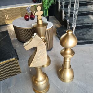 DECORATION -01 102X85X80X25 CHESS SET OF 3